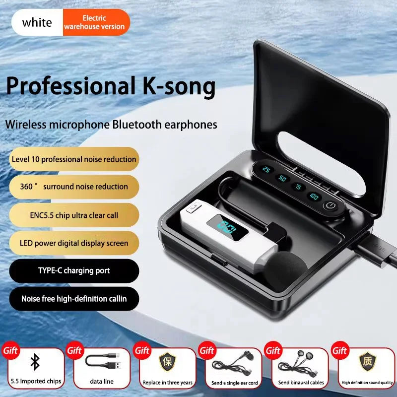 M1 Microphone Wireless Bluetooth Earphones Sports Sweatproof  High Fidelity High-Definition Call Noise Cancelling Earphones