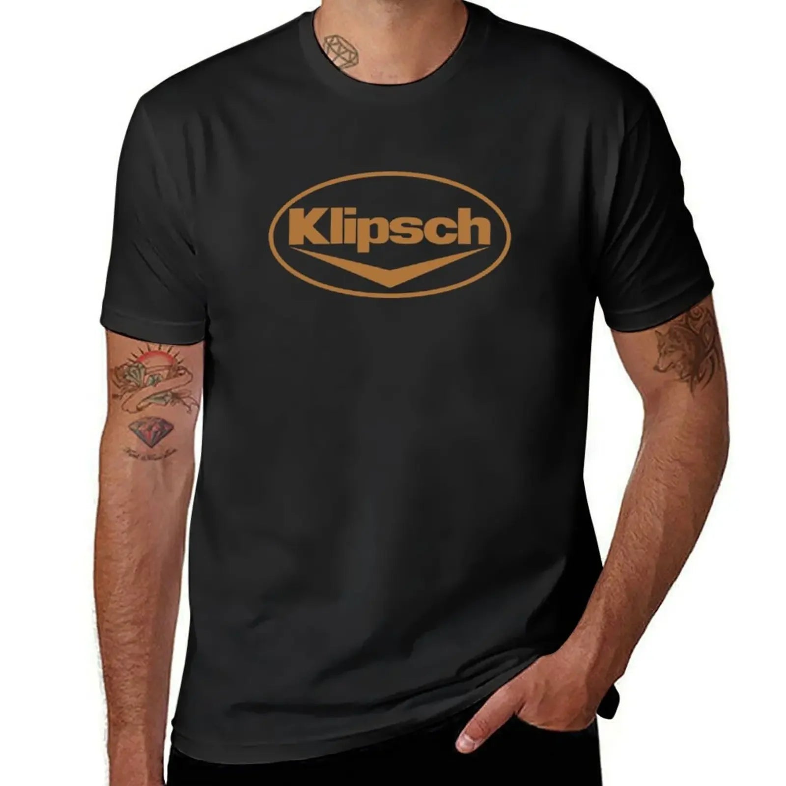 Best Selling Klipsch Logo Essential T-Shirt Oversized Funnys Sweat Men Clothing