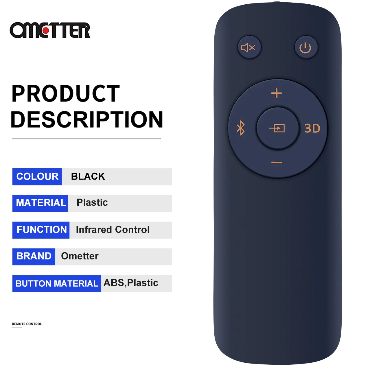 Replacement Sound Bar Remote Control Fit for Klipsch Reference R-20b R-10b R-208 Soundbar System