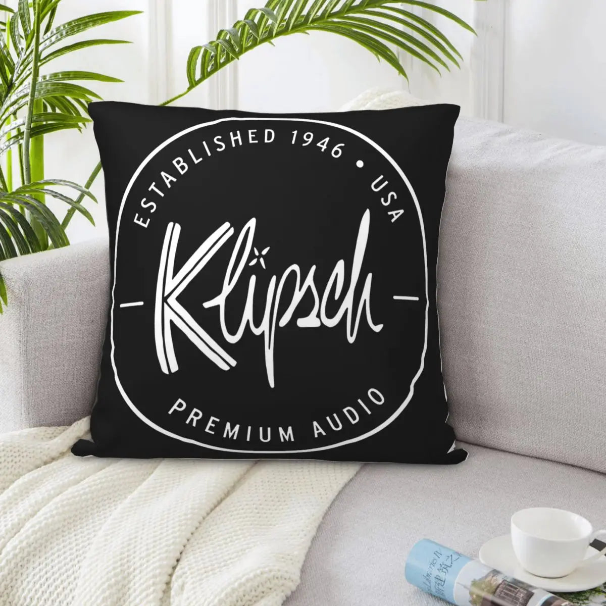 Klipsch Loudspeaker Avail Vintage Gift for Men Women Funny Simple Design Oversize Style Pride Game Pillow Case