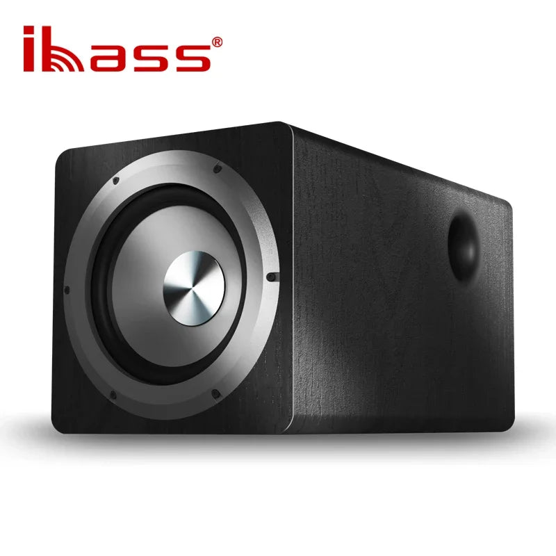 Ibass Professional Sound Subwoofer Bass Amplifier DJ Stage Performance Equipment 100W Big Power 6.5-In Wooden Active Subwoofers
