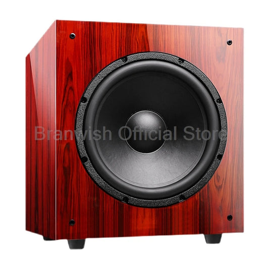 15 Inch HiFi Speaker Wooden Active Super Subwoofer Home Theater Audio 500W Hight Power SW 6Ω Sound Box Enthusiast Home Cinema