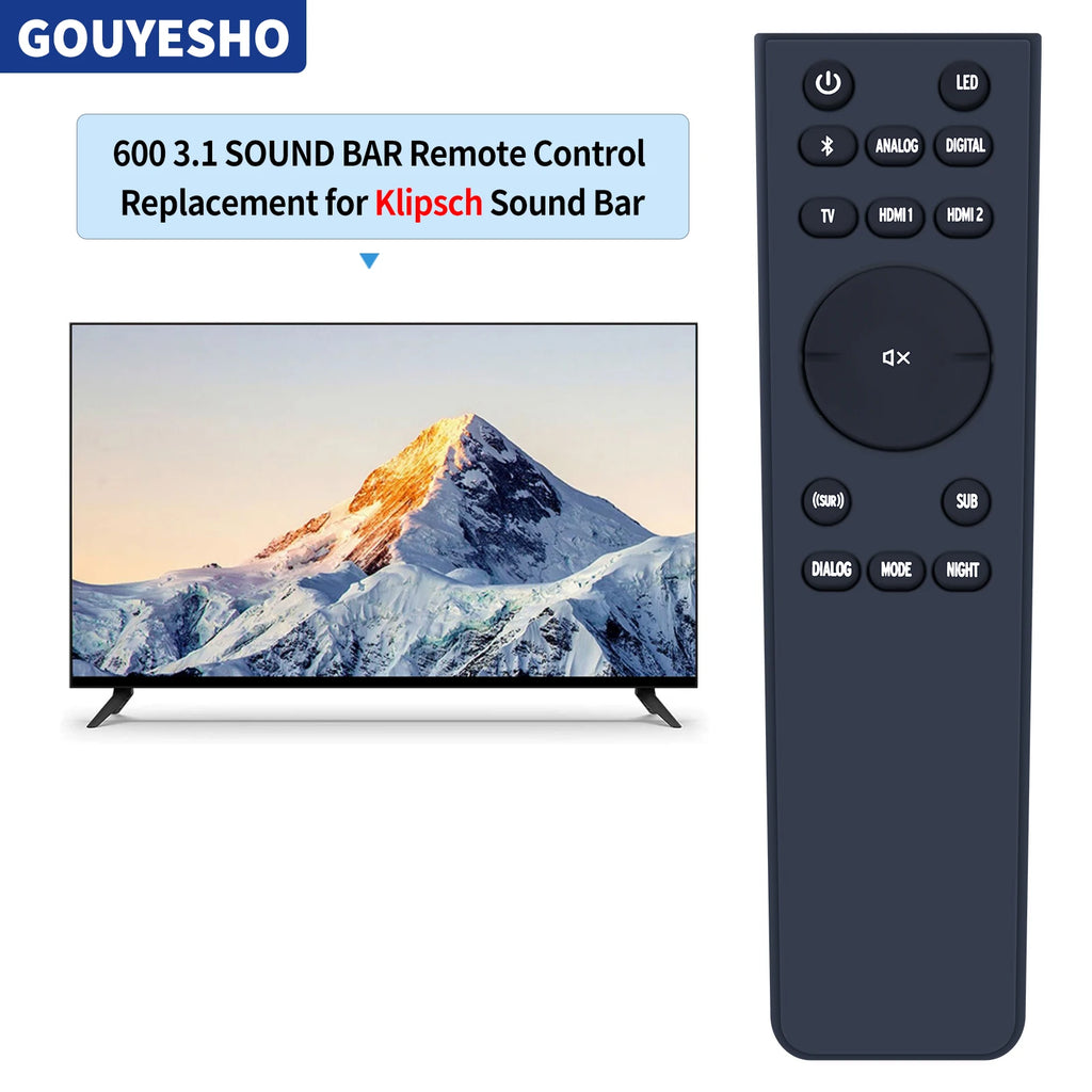 New Remote Control for Klipsch Cinema 600 3.1 Sound Bar System
