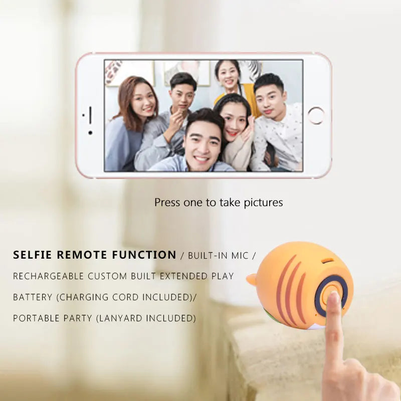 Pet Mini Bluetooth Animal Small Speaker Wireless Portable Music Subwoofer Column Bass Stereo Player Speaker Christmas Gift