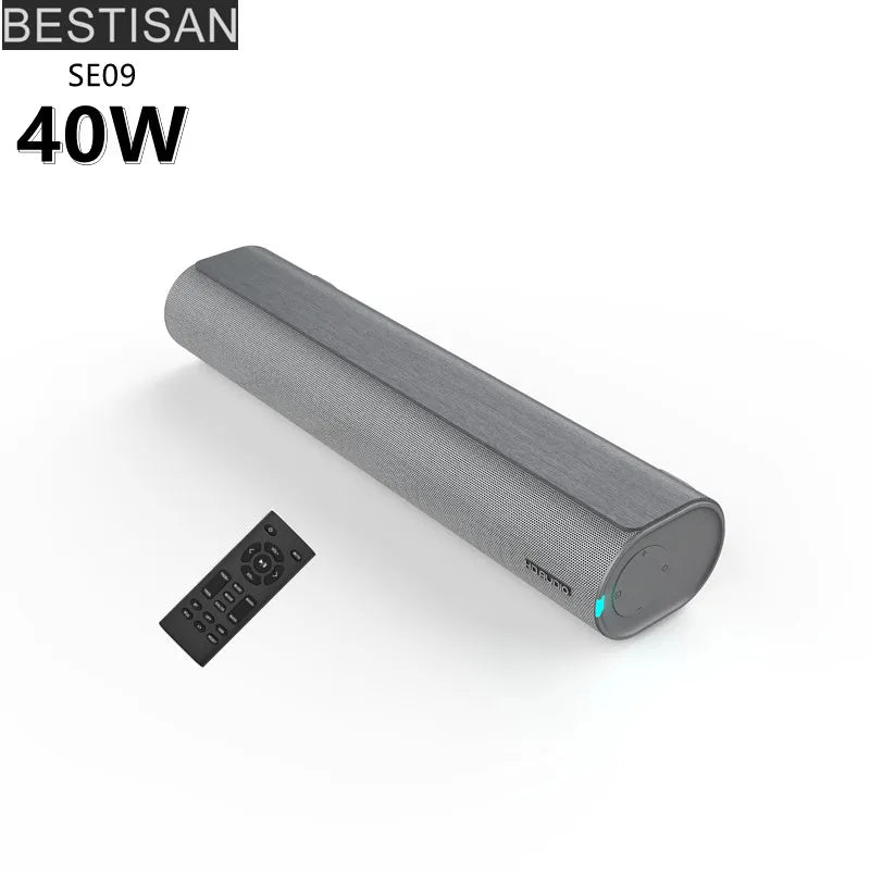 BESTISAN Wall-Mounted Sound Bar for TV PC Wireless Bluetooth Speaker Home Theater Sound System HDMI-ARC/optical/coaxial /AUX/USB