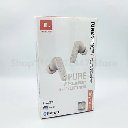 Original JBL Tune 230NC TWS Wireless Bluetooth Headphones T230NC Sports Game Music Headset Subwoofer Earphone HK Edition