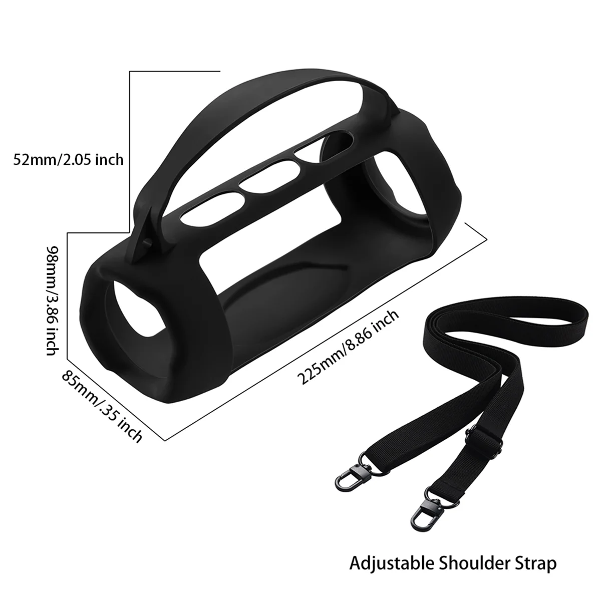 Silicone Cover Case Shockproof for JBL Charge 5 Wireless Wi-Fi Bluetooth Speaker Storage Protective Case Shell