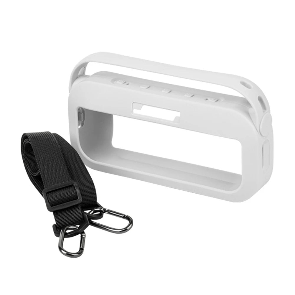 Silicone Cover Anti-Scratch Protective Skin Sleeve Drop-Proof Speaker Cover With Handle & Shoulder Strap for Bose SoundLink Flex