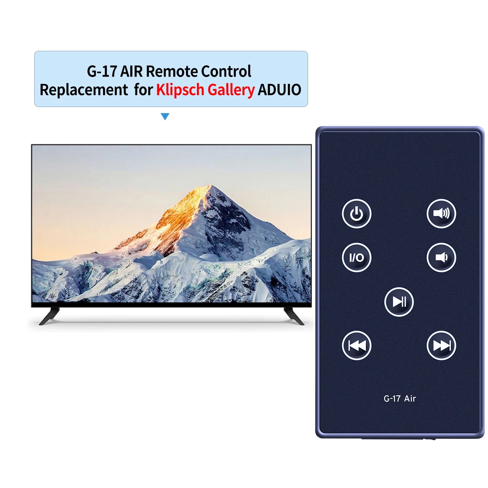 Remote Control for Klipsch Gallery G-17 Air Play 1014638 Enabied Music System Speaker