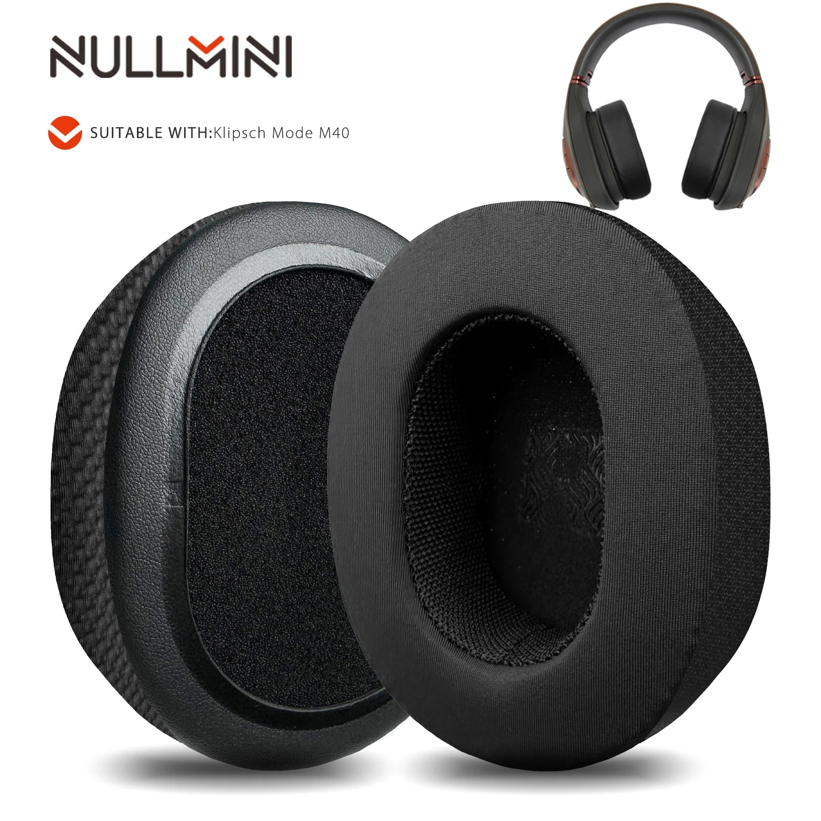Nullmini Replacement Earpads for Klipsch Mode M40 Headphones Cooling Gel Ear Pads Cushion Sleeve