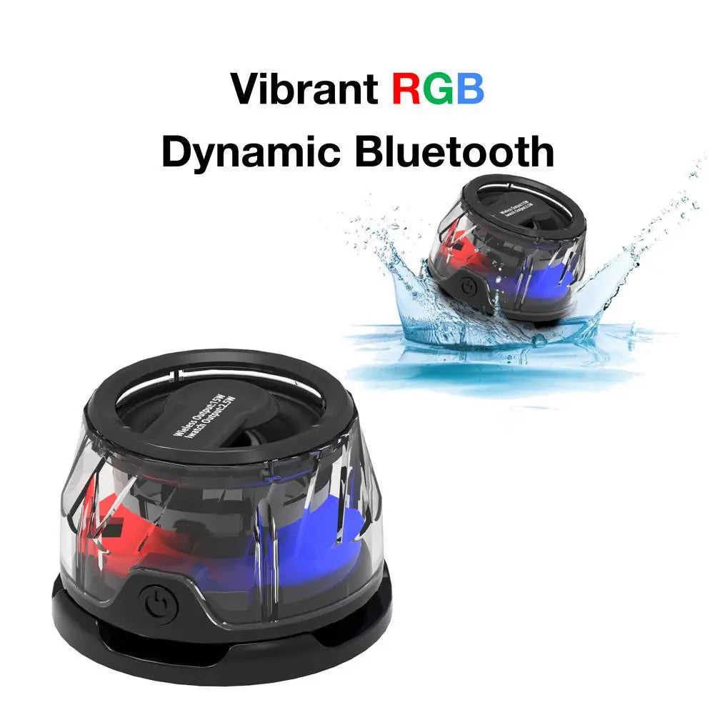 Mobile Phone Bluetooth Speaker Magnetic Subwoofer High Sound Quality Colorful Atmosphere Light Portable Bluetooth Small Colorful