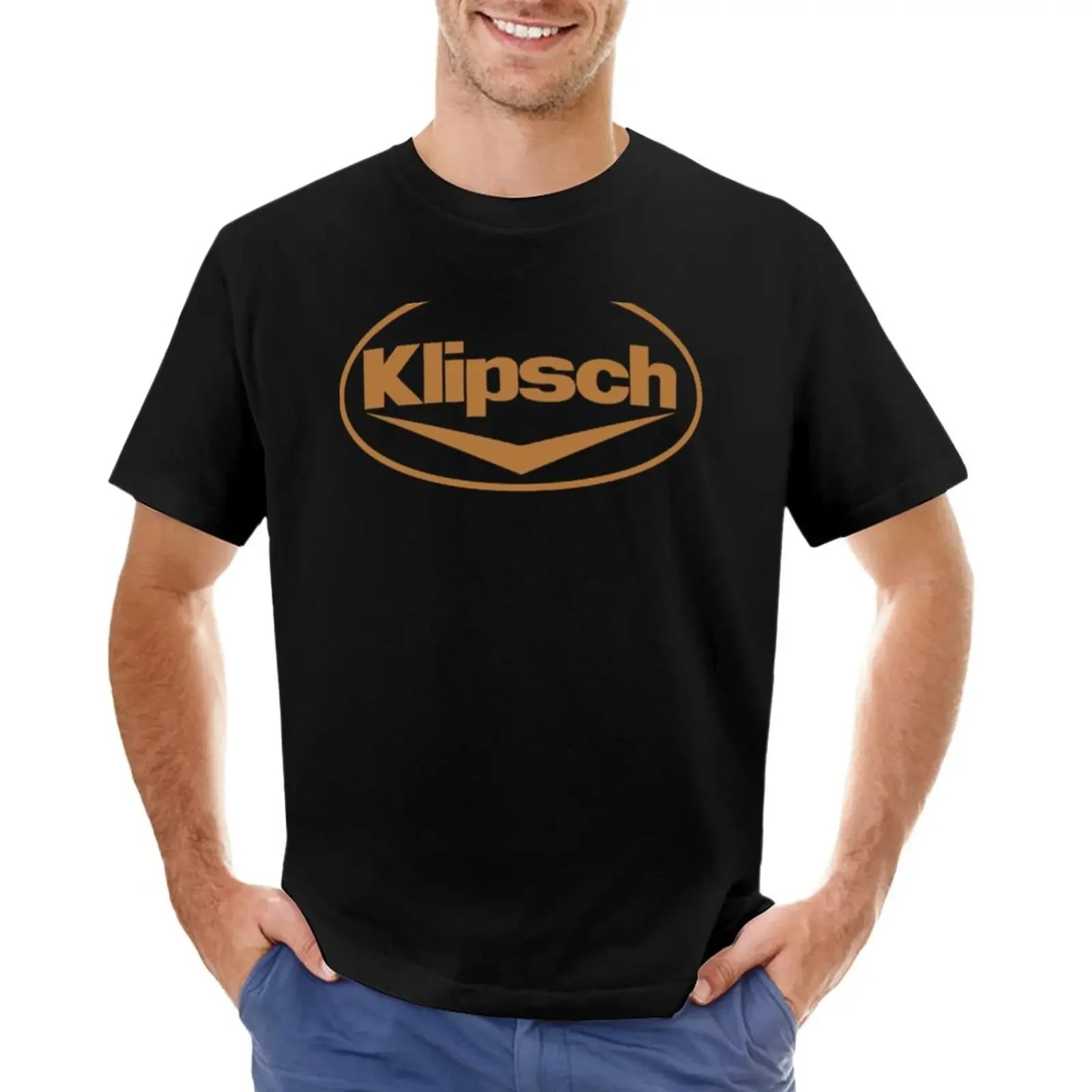 Tops T Shirt for Men Best Selling Klipsch Logo T-Shirt Anime T-Shirt Jojo Bizarre Adventure Graphic T Shirts  Harajuku Men