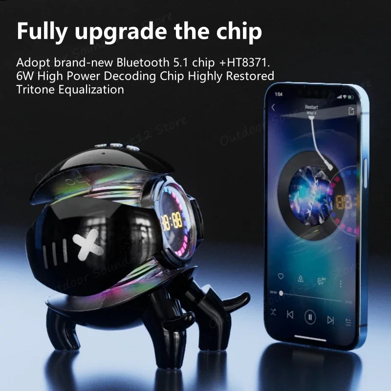 New Smart Robot Monster Mini Size Sound V5.1 Box Portable Stereo Speaker AI Interactive Toys Audio Wireless Bluetooth Speakers