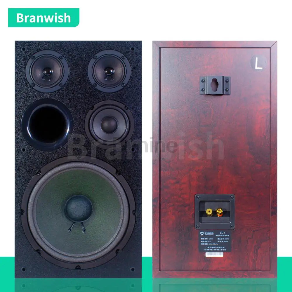 10 Inch Household 200W High Power Bookshelf Speaker Professional Karaoke Card Package Audio HiFi Fever Front Passive Speaker