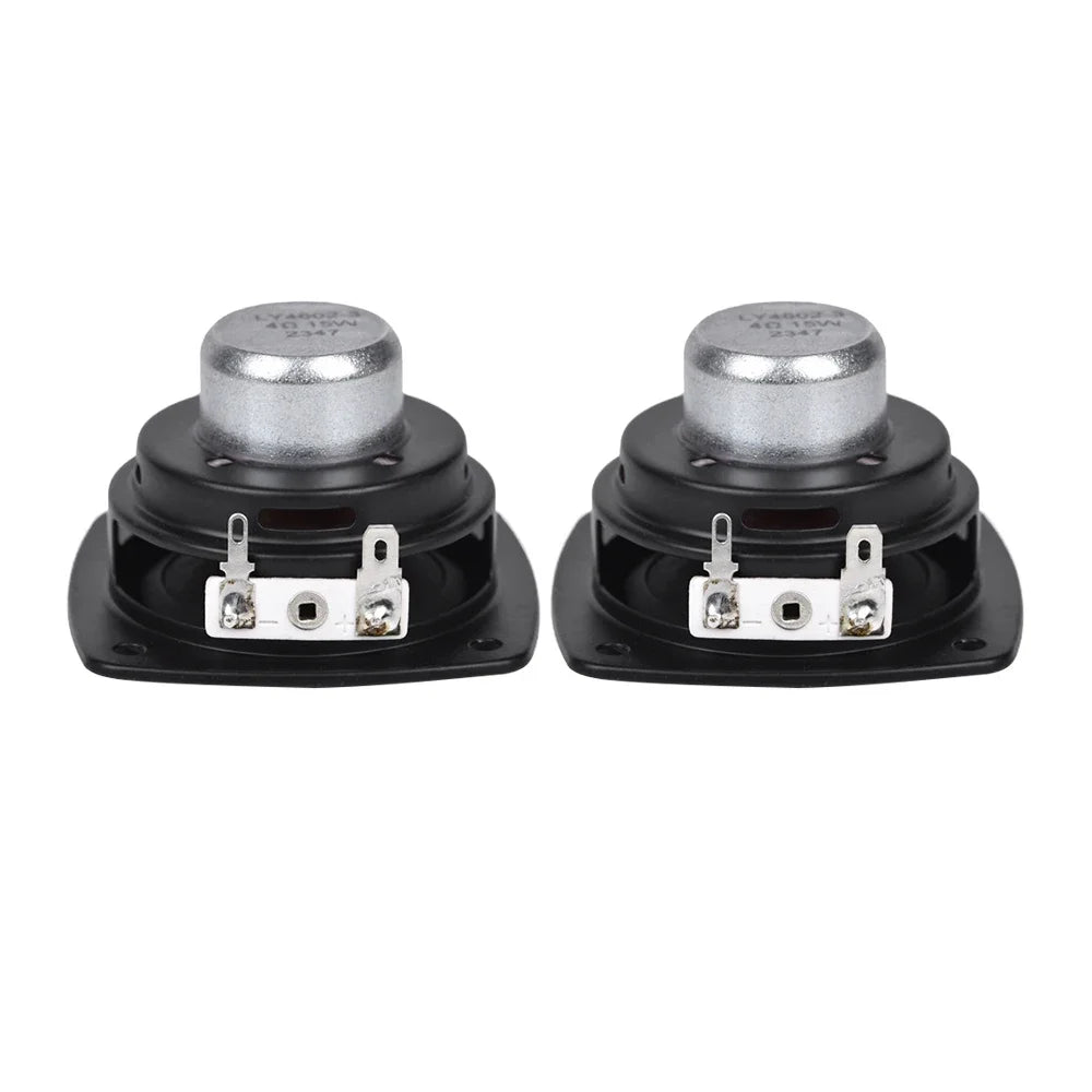 2pcs/Lot 2.75 Inch 4Ω 15W Speakers Full Range Rubber Edge Iron NdFeb Dual Magnetic DIY Bluetooth Speaker