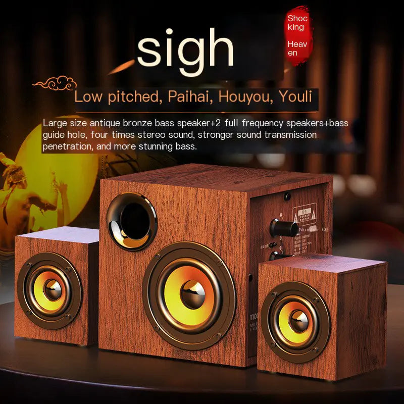 High-Volume Bluetooth Wired Desktop Speakers