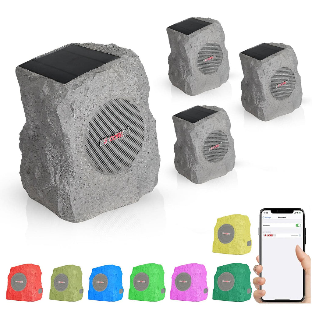 5Core Outdoor Wireless Speakers Bluetooth Rock Waterproof Linkable TWS