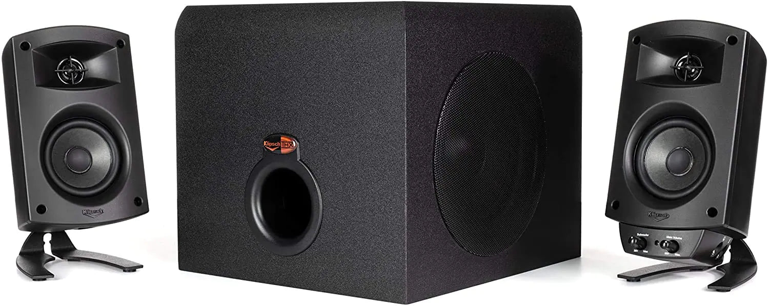 Klipsch ProMedia 2.1 THX Certified Computer Speaker System (Black) (Renewed)