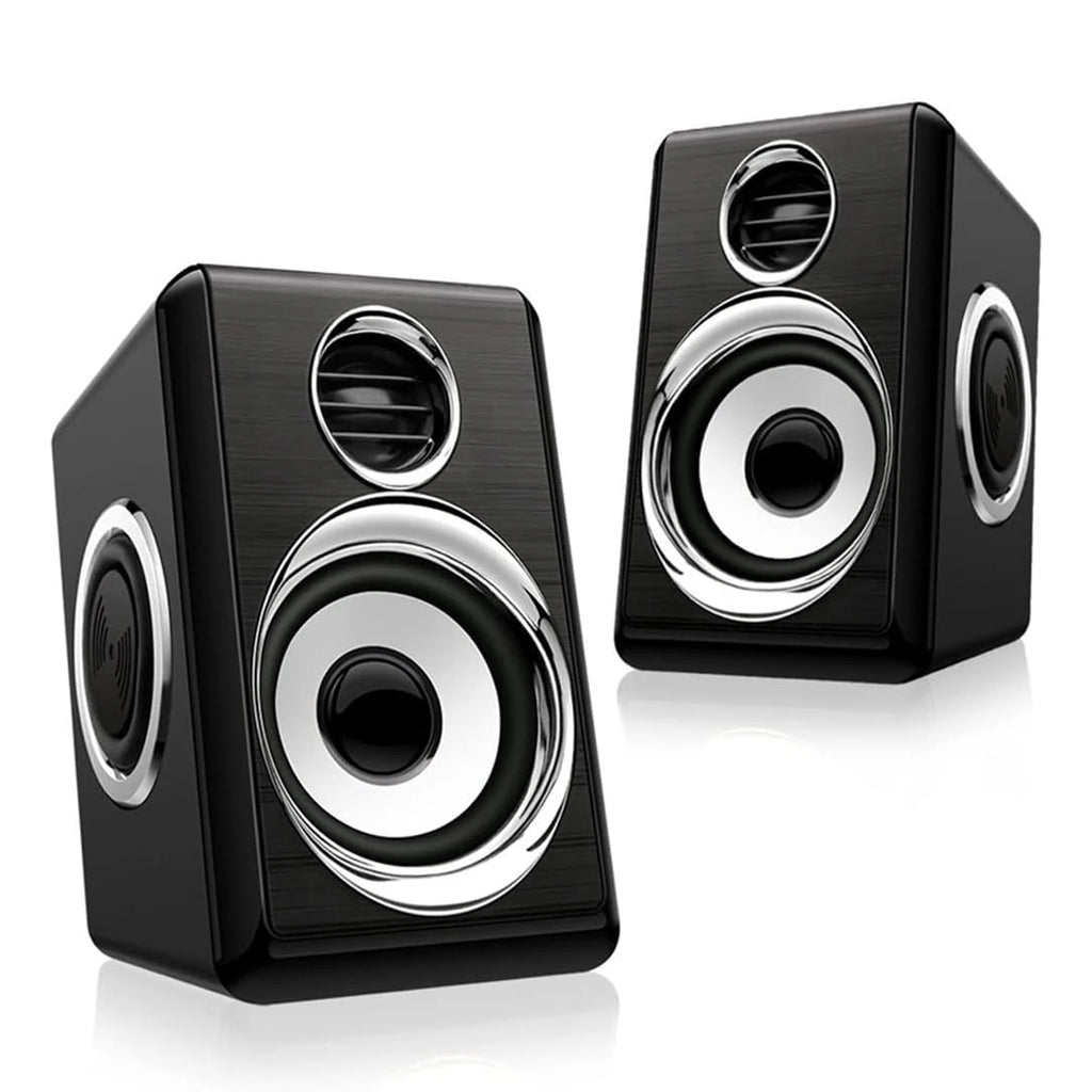 Computer Stereo 1 Pair USB+AUX Wired Computer Speakers Bass