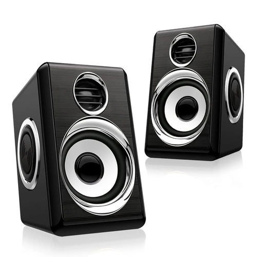 Computer Stereo 1 Pair USB+AUX Wired Computer Speakers Bass