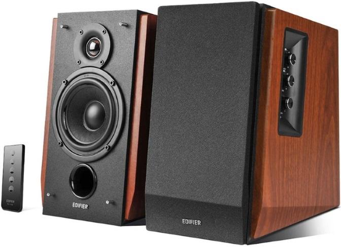 EDIFIER R1700BT Bluetooth Lifestyle Bookshelf Studio Speakers Brown -