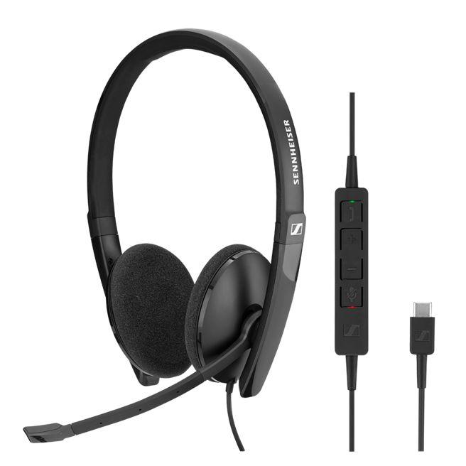 SENNHEISER Wired binaural USB-C headset. Skype for Business certified