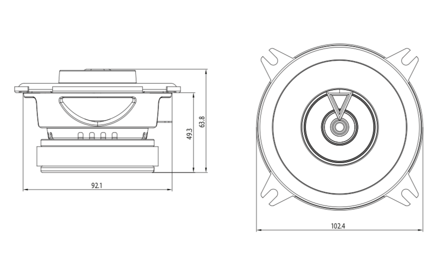 JBL CLUB 422F - 10 cm. speaker set