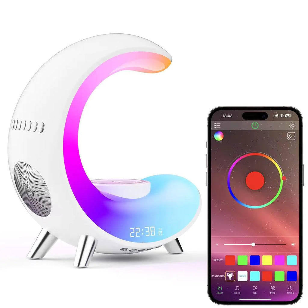 Multifunctional Night Light with Bluetooth Speaker and Alarm
