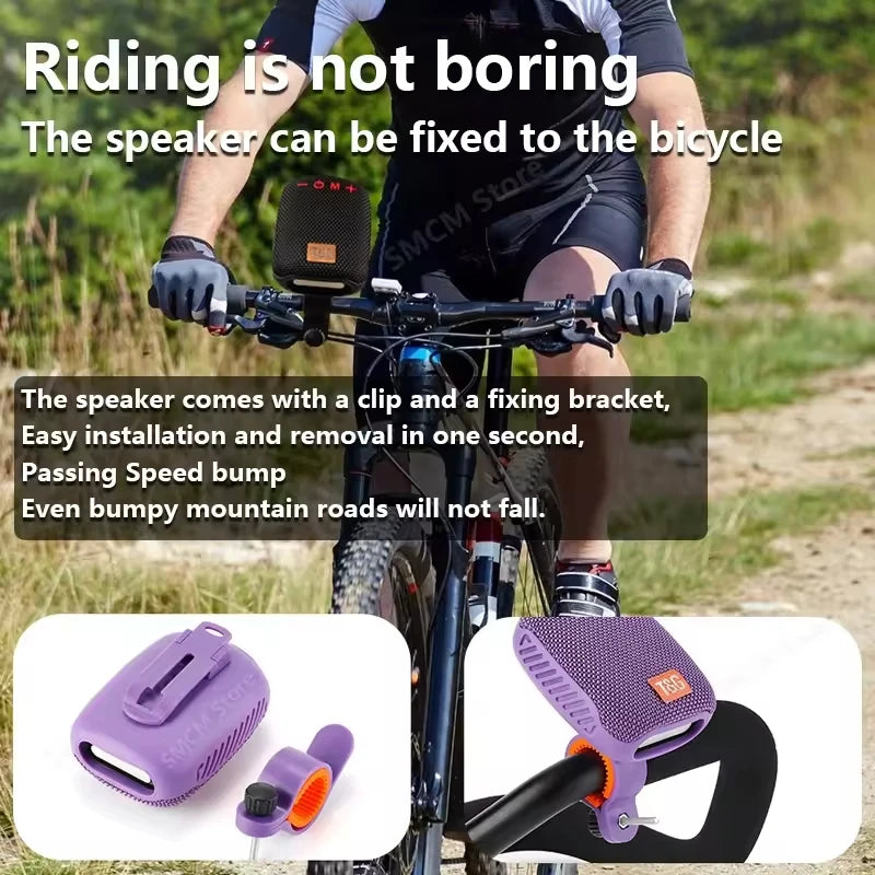 Outdoor Bicycle TG392 Bluetooth Caixa De Som Portable Wireless Sound Box TWS Handlebar Speaker Waterproof Subwoofer for Scooter