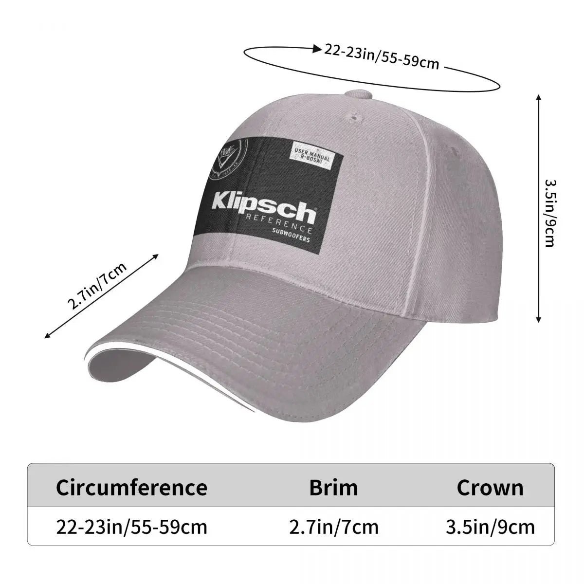 Klipsch Fashion Baseball Cap Peaked Cap Men's Hat Women's Cap Cap Men