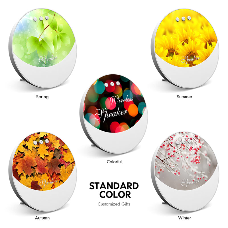 Portable Multimedia Blue Tooth Speaker Smart Table Lamp Light Alarm Clock Led Touch Light Speaker for Home