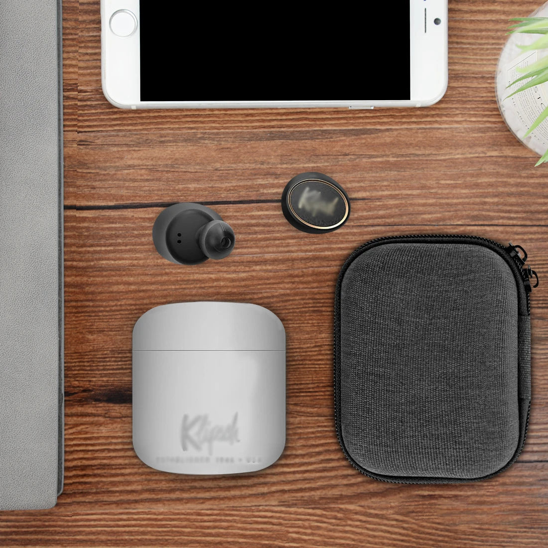 Geekria Earphone Case Compatible With Klipsch T5 II True Wireless, Klipsch T5, Protable Carrying Bag for Accessories Storage