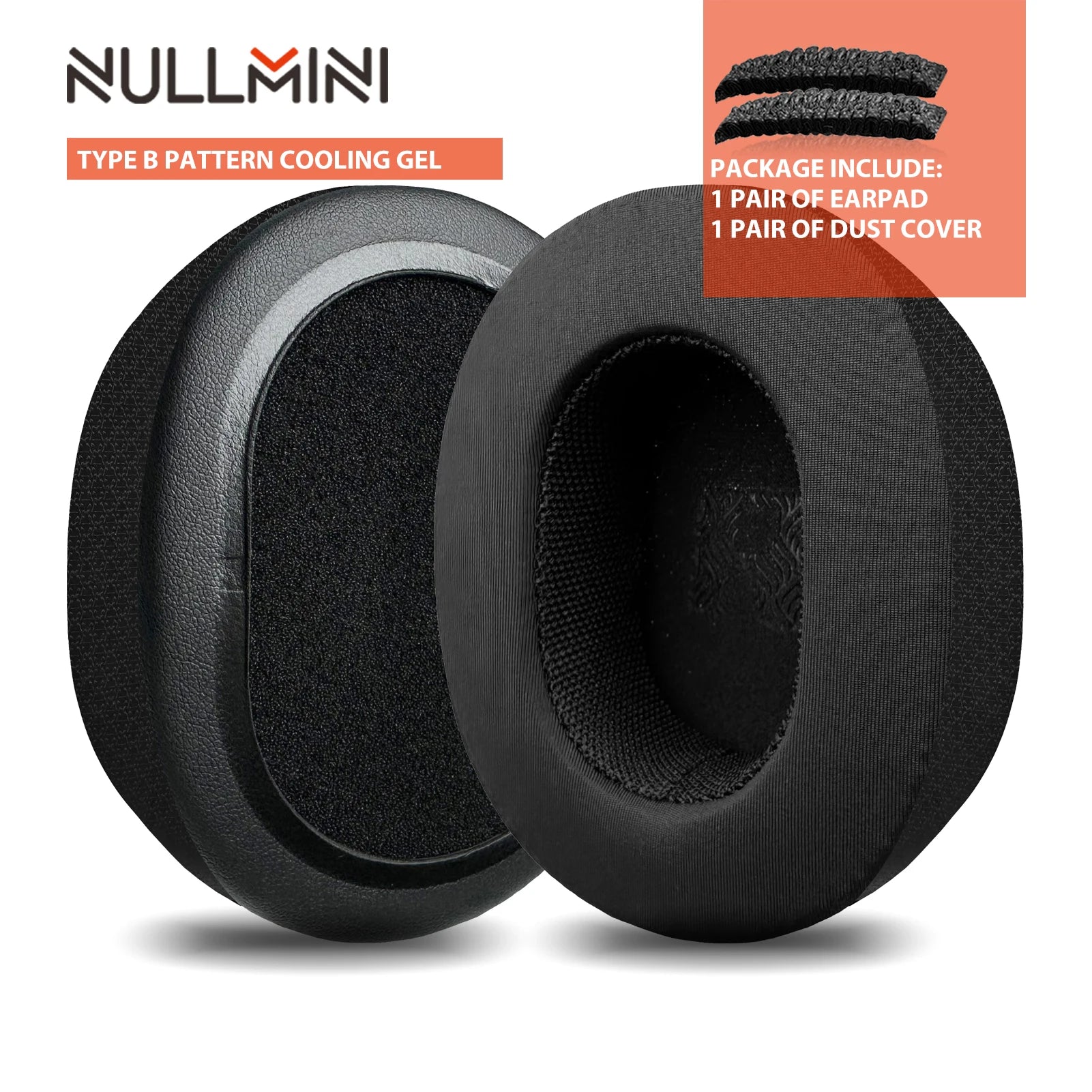Nullmini Replacement Earpads for Klipsch Mode M40 Headphones Cooling Gel Ear Pads Cushion Sleeve