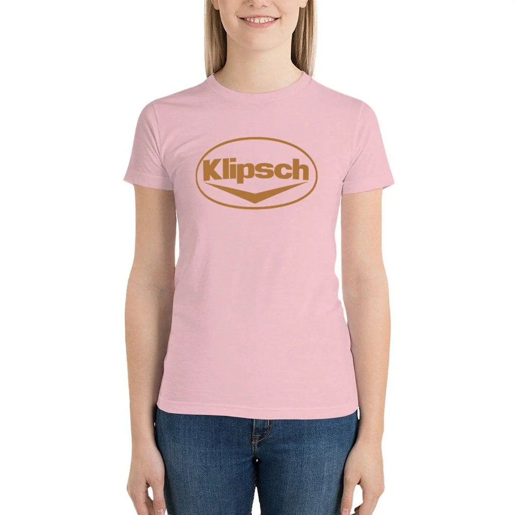 Klipsch Logo T-Shirt Plus Size Tops Cute Clothes Tops Women Clothes