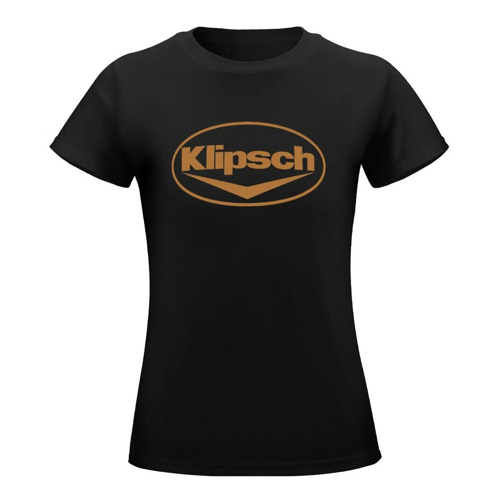 Klipsch Logo T-Shirt Plus Size Tops Cute Clothes Tops Women Clothes