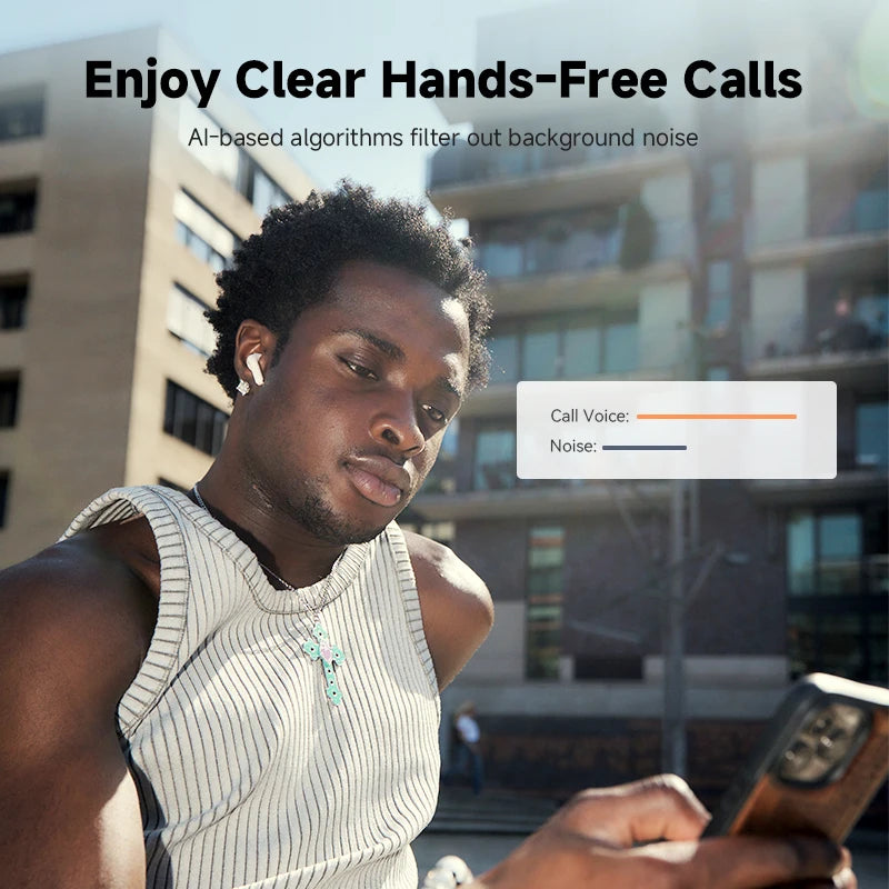 Edifier W200T Wireless Earphones Bluetooth 5.4 Headphones TWS True Wireless Earbuds Semi-In-Ear Earphone 32H Battery Life