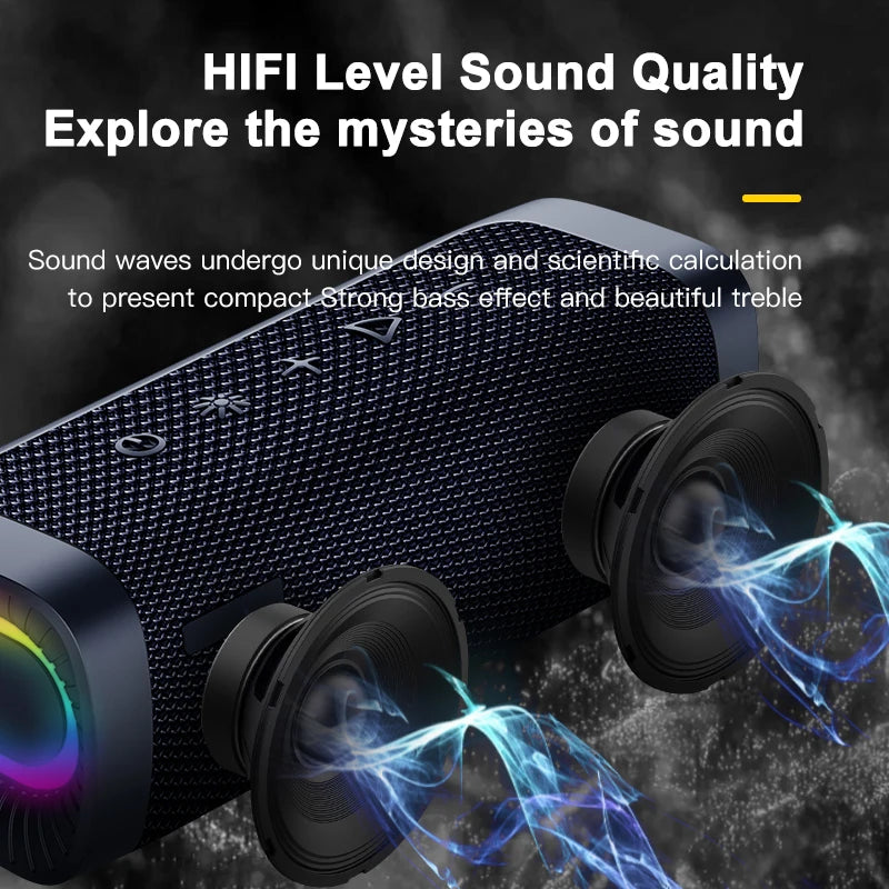 Direct Selling Waterproof Bluetooth Speaker Mini Cars Speakers 10w With RGB Light for  Journey