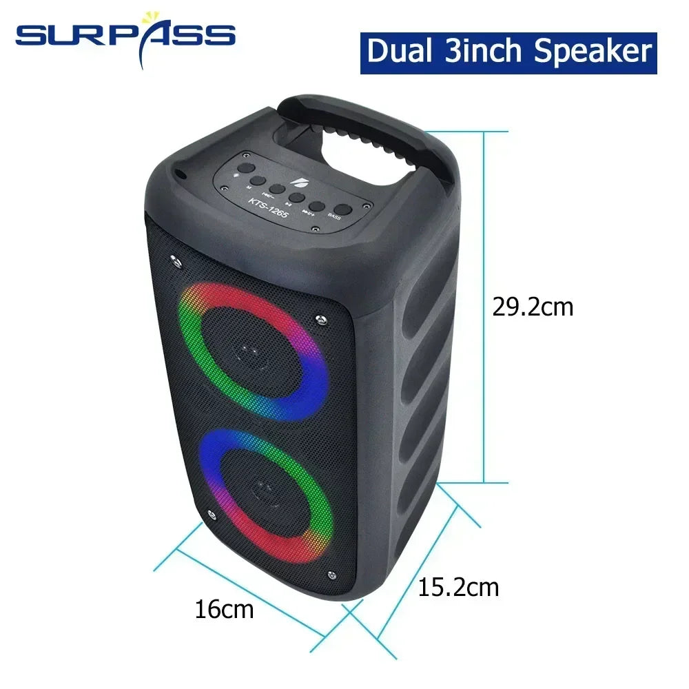 Dual 4inch Jbl Speaker20W Outdoor Portable Jbl Bluetooth Speakers Original withTF TWS FM Audience Sound Box for Home Hotel Party