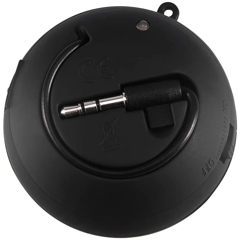 Mini Portable Travel Loud Speaker With 3.5mm Audio Cable Low Voltage Built-In Battery Retractable Speaker for IPod