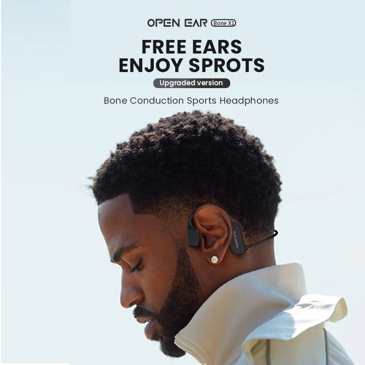 Neckband Sound Stereo Ear Hook Bluetooth Waterproof Bt Wireless Sport Bone Conduction Headphones Earphones Headset