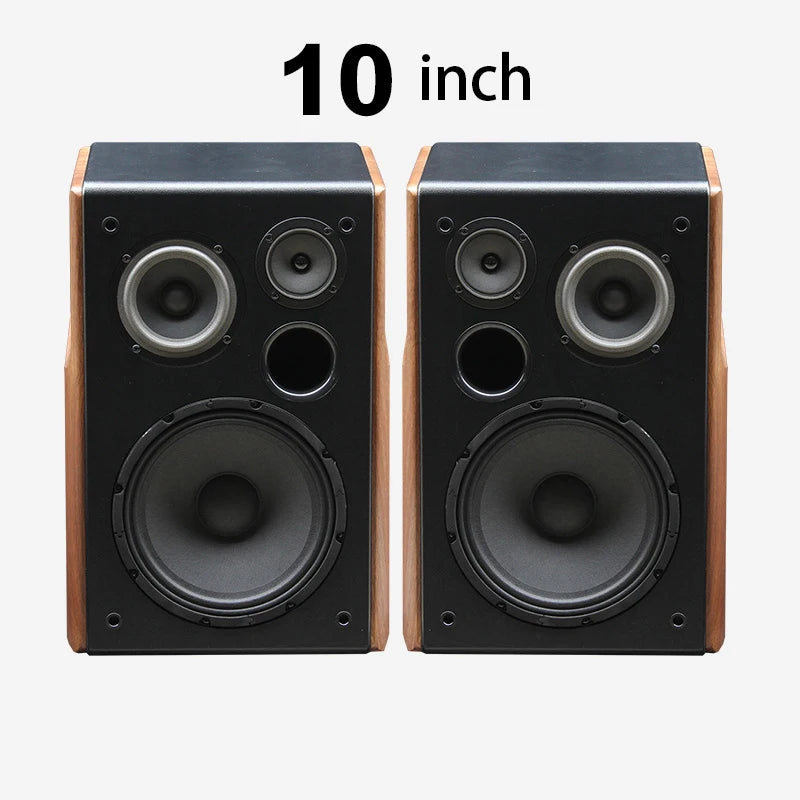 200W 8/10 Inch Wooden Speaker Woofer 4ohm KTV Speaker Treble Home Singing Audio Home Fever Passive Speaker Bookshelf Speaker