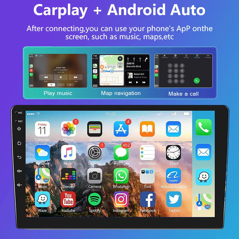 2 Din Android 12 for Mazda 3 2004-2013 Car Radio Multimedia Player Stereo Navigation With BOSE Carplay Speakers Head Unit Video