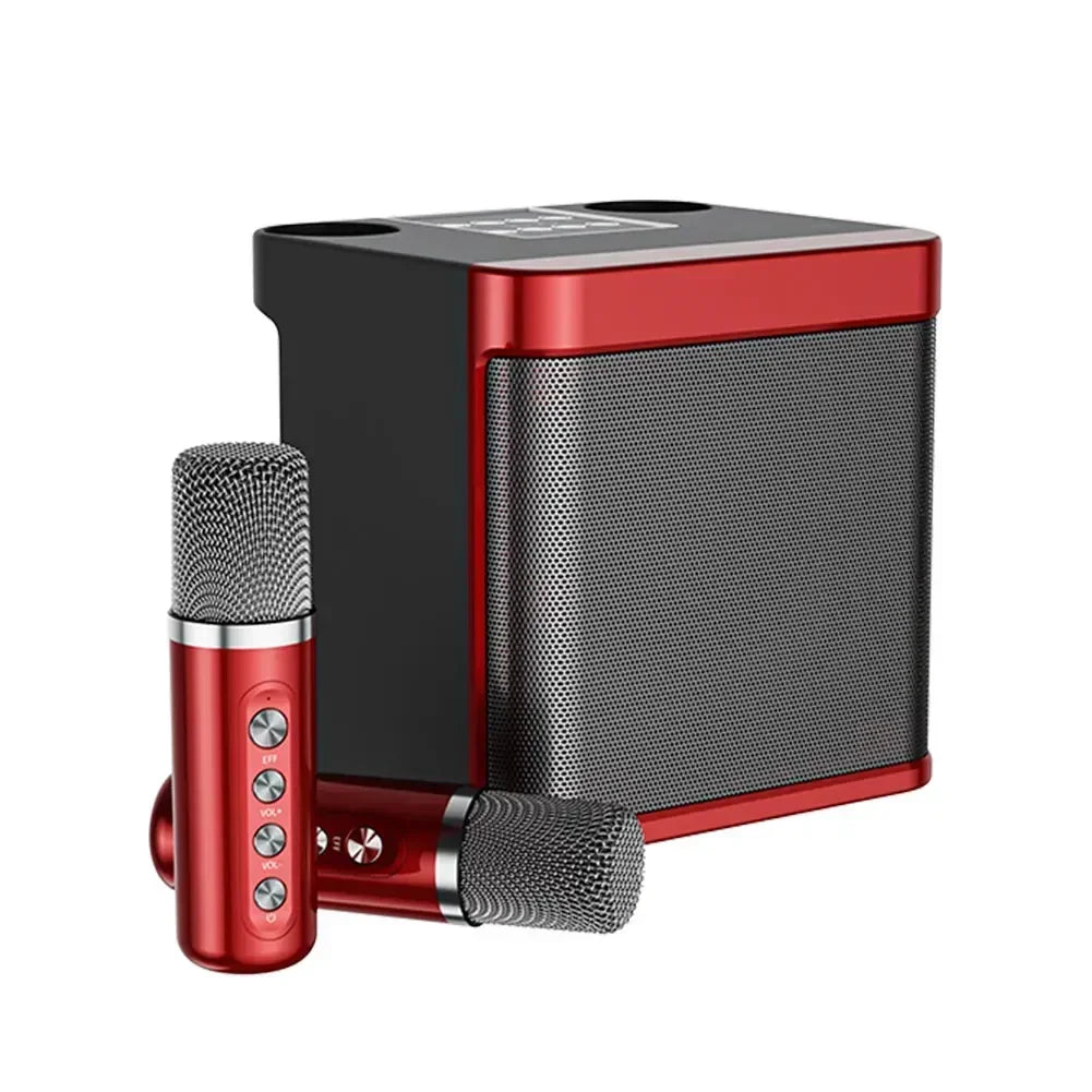 KTV Wireless Bluetooth Speaker All-In-One Machine, Home KTV Sound Set, Dual Microphone Portable Party Multifunctional Speakers