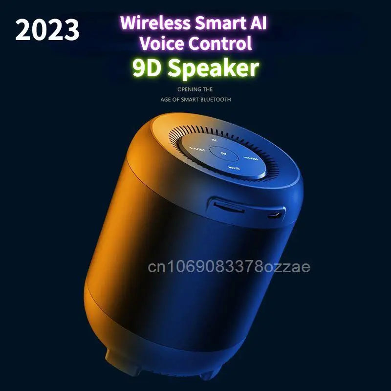 2023 Original 9D Stereo Bass Sound Smart Bluetooth TF Card Loud Double Speaker Subwoofer Outdoor Home Wireless Plug-In Mini Sale