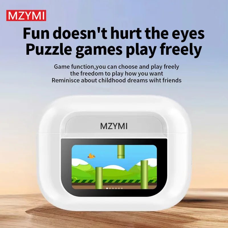 MZYMI A8 Pro ANC Bluetooth5.4 Headphones TWS Wireless Earphone HiFi Sound Sport Earbuds Noise Reduction Headset With Mic