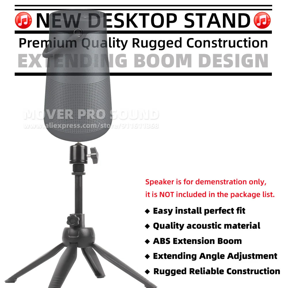 Tabletop Loudspeaker Holder Boom for BOSE SoundLink Revolve I and II + Plus Speaker Stand Table Desk Desktop Megaphone Mount