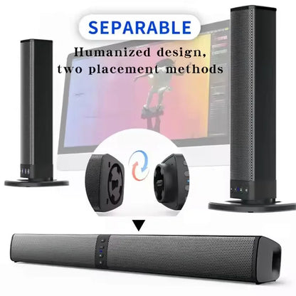 Home Theater Sound System Split Bluetooth Speaker Computer Speaker Subwoofer Music Center FM Boombox Support AUX USB TV Soundbar