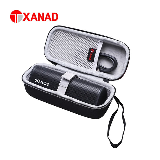 XANAD EVA Hard Case for Sonos Roam Portable Wireless Smart Bluetooth Speaker Carrying Organizer Storage Bag