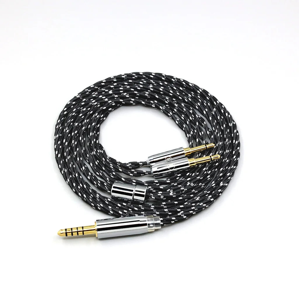 OCC Mixed OFC Twisting Nylon Earphone Cable for TAGO T3-01 T3-02 Studio Klipsch HP-3 Heritage iBasso SR2 LN008698