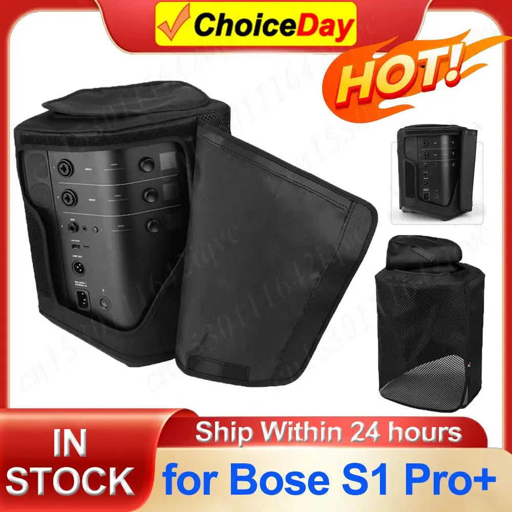 Speaker Protective Dust Case for Bose S1 Pro+ Speaker Cover Dustproof Mesh Slip Cover Handle Flap Mesh Cover Protective Case